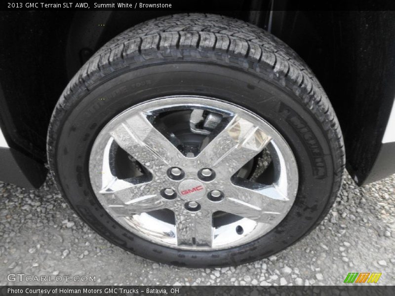 Summit White / Brownstone 2013 GMC Terrain SLT AWD
