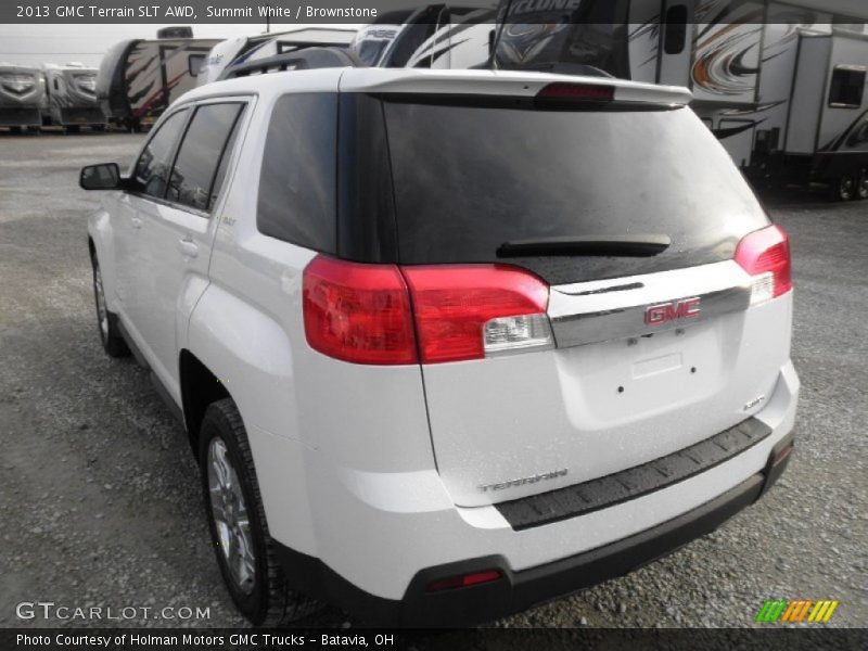 Summit White / Brownstone 2013 GMC Terrain SLT AWD