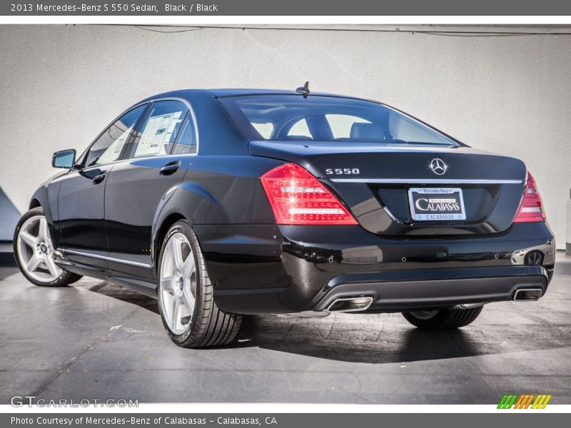 Black / Black 2013 Mercedes-Benz S 550 Sedan