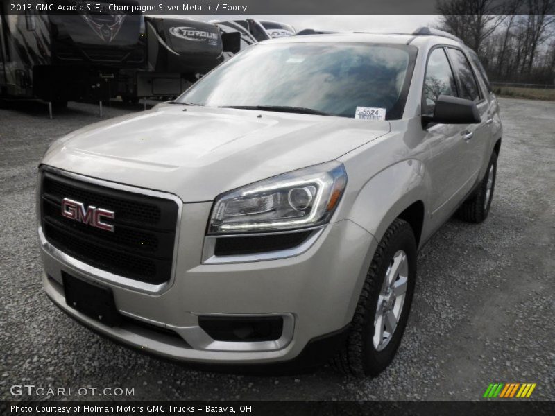 Champagne Silver Metallic / Ebony 2013 GMC Acadia SLE