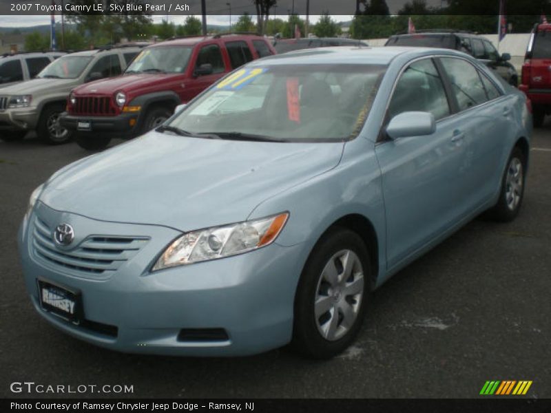 Sky Blue Pearl / Ash 2007 Toyota Camry LE