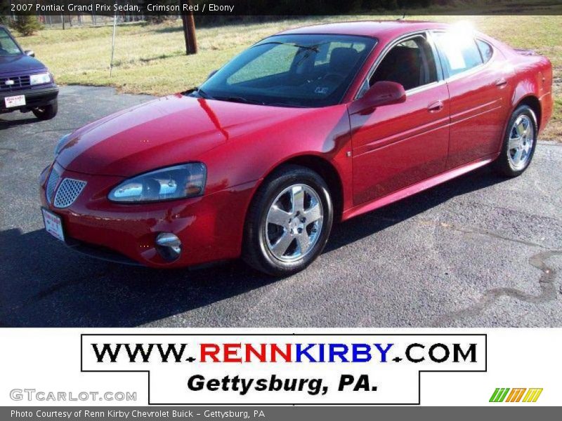 Crimson Red / Ebony 2007 Pontiac Grand Prix Sedan