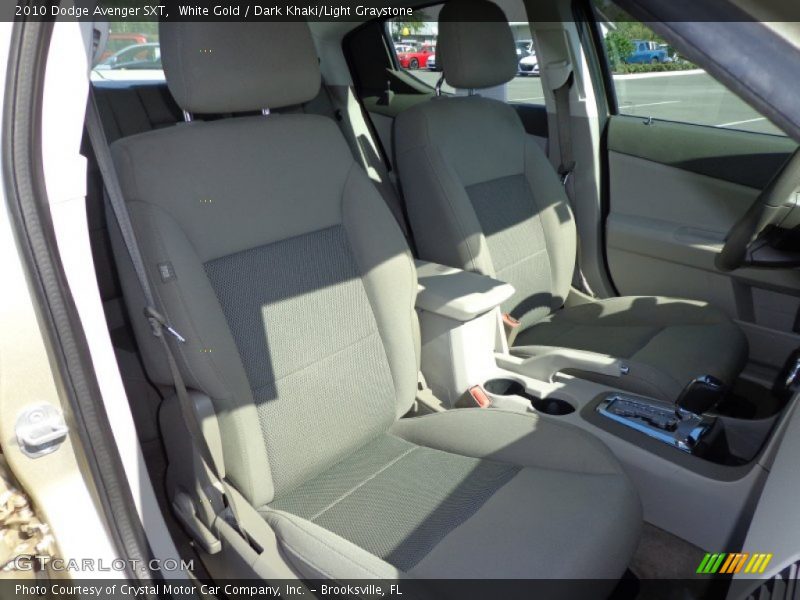 White Gold / Dark Khaki/Light Graystone 2010 Dodge Avenger SXT