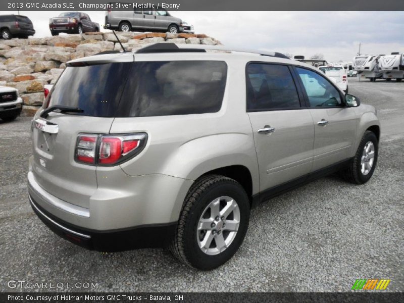 Champagne Silver Metallic / Ebony 2013 GMC Acadia SLE