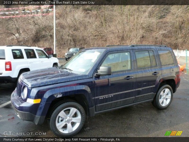 True Blue Pearl / Dark Slate Gray 2013 Jeep Patriot Latitude 4x4
