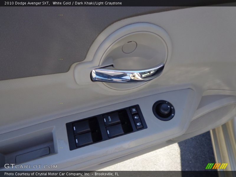 White Gold / Dark Khaki/Light Graystone 2010 Dodge Avenger SXT