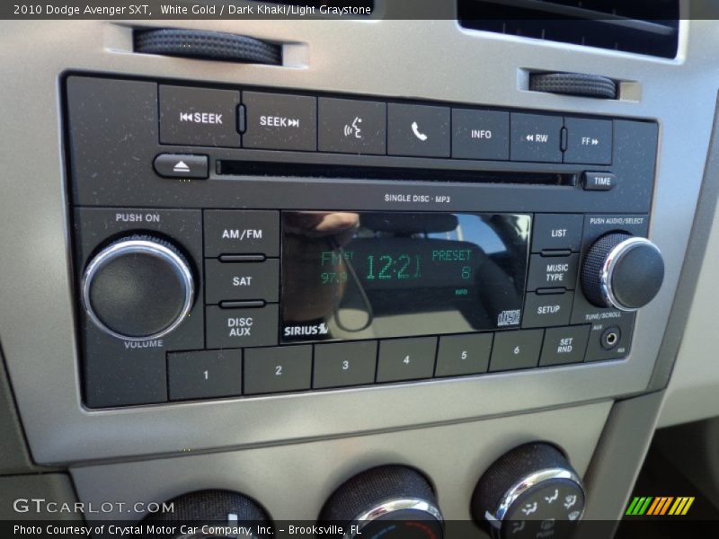 White Gold / Dark Khaki/Light Graystone 2010 Dodge Avenger SXT
