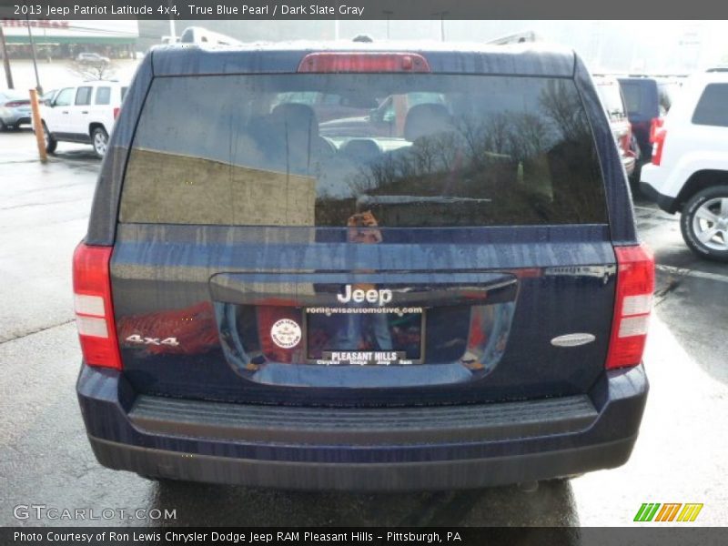 True Blue Pearl / Dark Slate Gray 2013 Jeep Patriot Latitude 4x4
