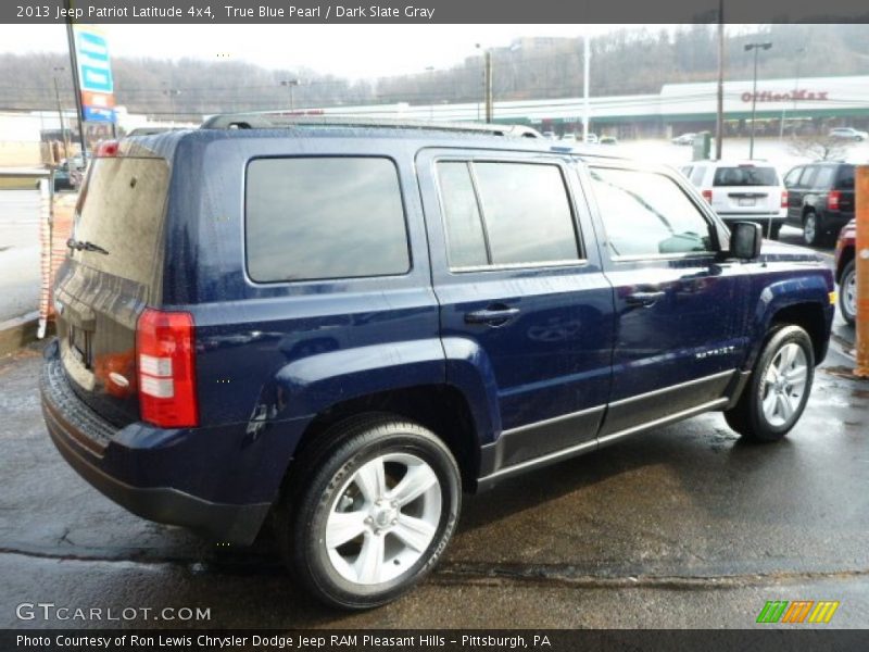 True Blue Pearl / Dark Slate Gray 2013 Jeep Patriot Latitude 4x4