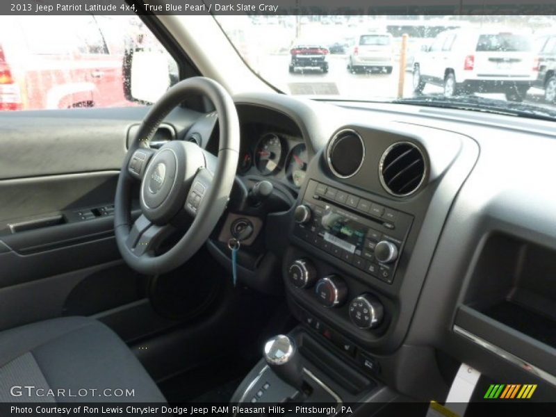 True Blue Pearl / Dark Slate Gray 2013 Jeep Patriot Latitude 4x4