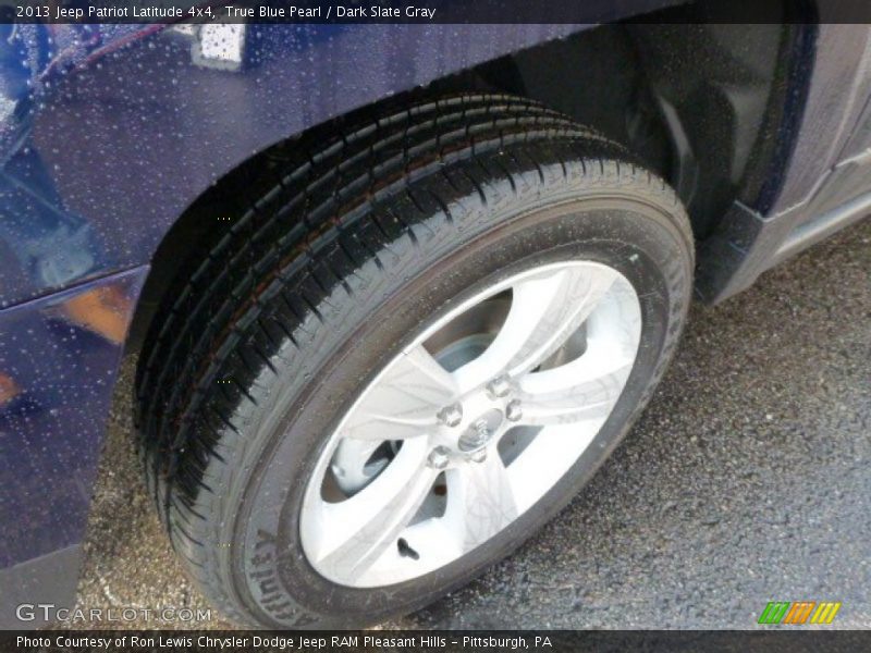 True Blue Pearl / Dark Slate Gray 2013 Jeep Patriot Latitude 4x4