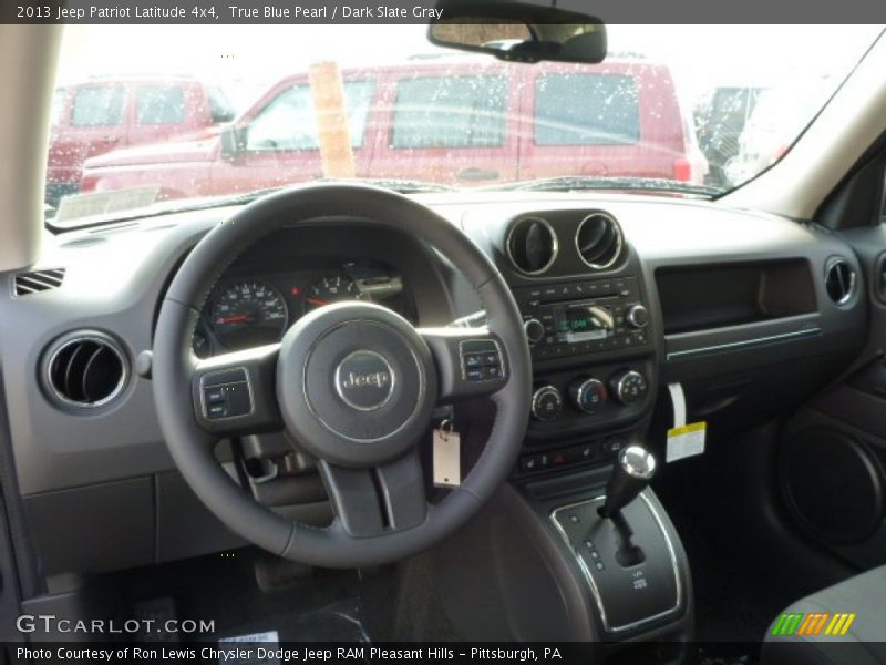 True Blue Pearl / Dark Slate Gray 2013 Jeep Patriot Latitude 4x4