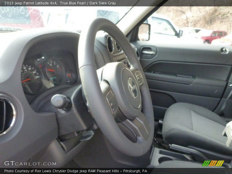 True Blue Pearl / Dark Slate Gray 2013 Jeep Patriot Latitude 4x4
