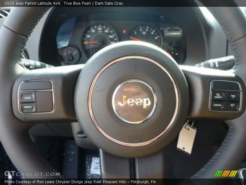 True Blue Pearl / Dark Slate Gray 2013 Jeep Patriot Latitude 4x4