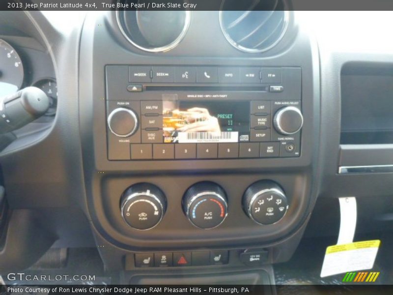 True Blue Pearl / Dark Slate Gray 2013 Jeep Patriot Latitude 4x4