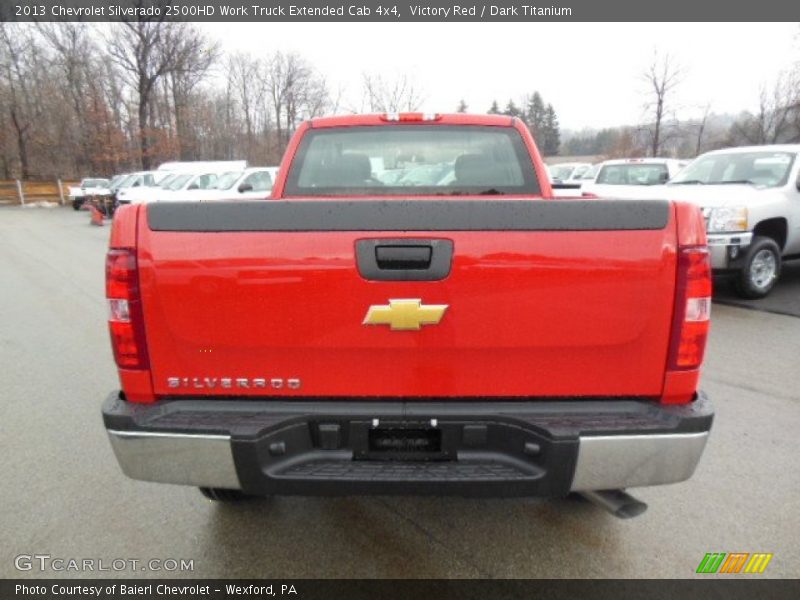 Victory Red / Dark Titanium 2013 Chevrolet Silverado 2500HD Work Truck Extended Cab 4x4