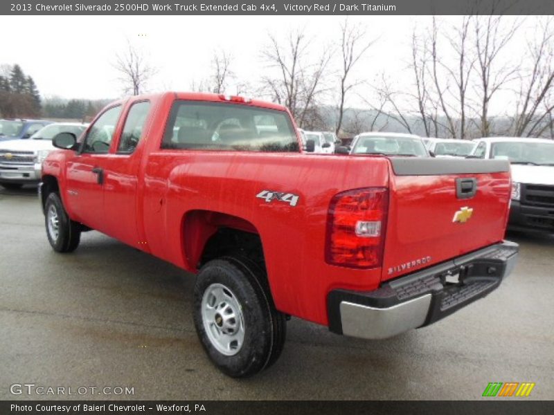 Victory Red / Dark Titanium 2013 Chevrolet Silverado 2500HD Work Truck Extended Cab 4x4