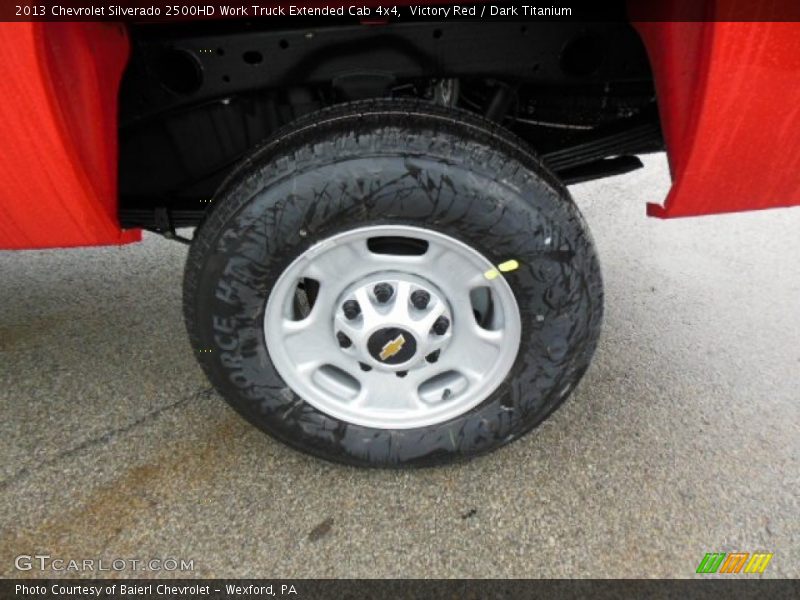 Victory Red / Dark Titanium 2013 Chevrolet Silverado 2500HD Work Truck Extended Cab 4x4