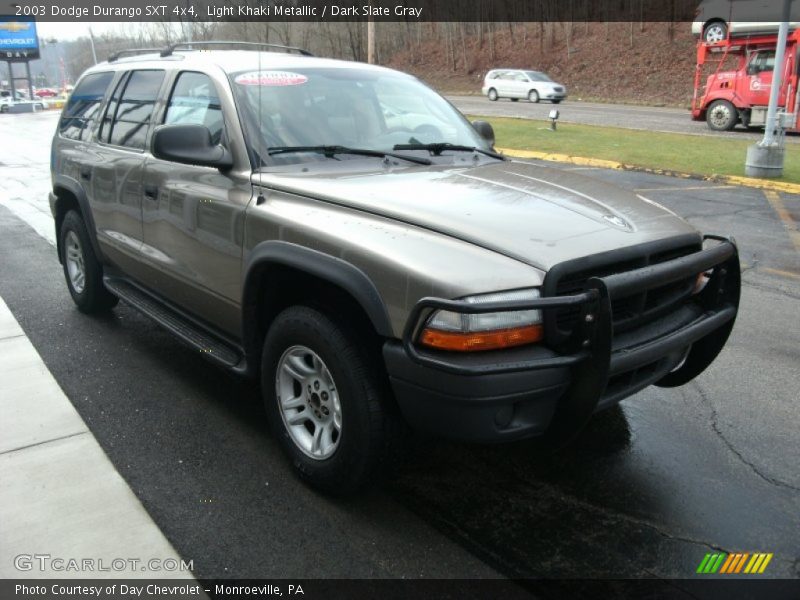 Light Khaki Metallic / Dark Slate Gray 2003 Dodge Durango SXT 4x4