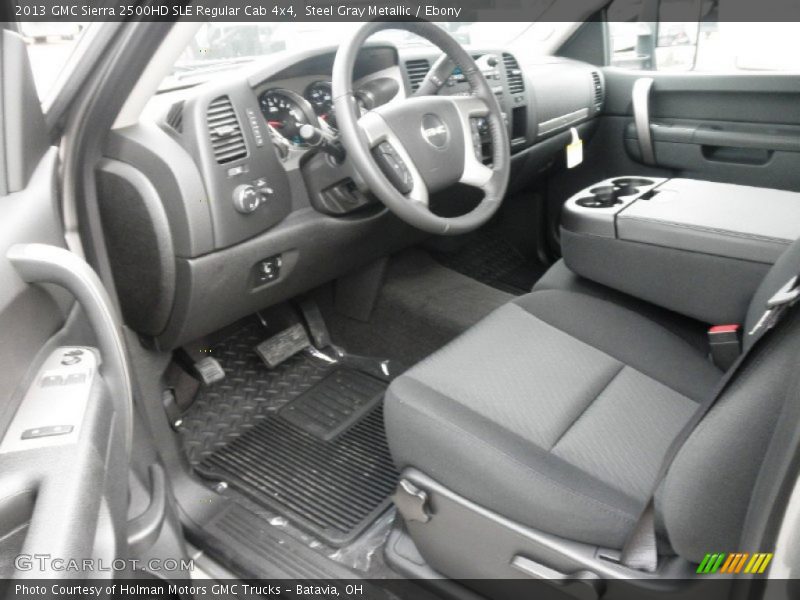Ebony Interior - 2013 Sierra 2500HD SLE Regular Cab 4x4 