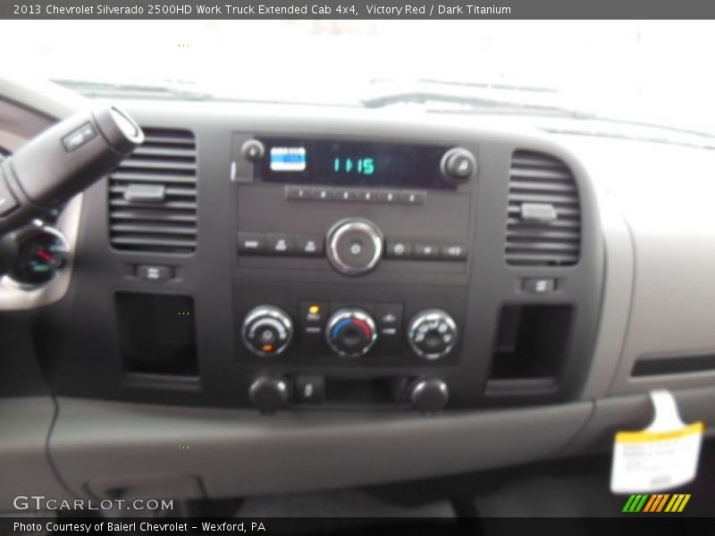Victory Red / Dark Titanium 2013 Chevrolet Silverado 2500HD Work Truck Extended Cab 4x4