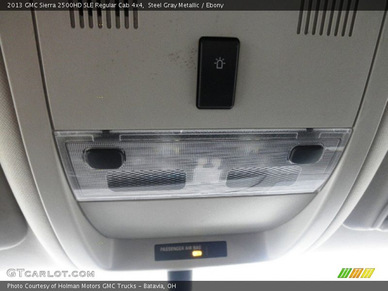 Steel Gray Metallic / Ebony 2013 GMC Sierra 2500HD SLE Regular Cab 4x4