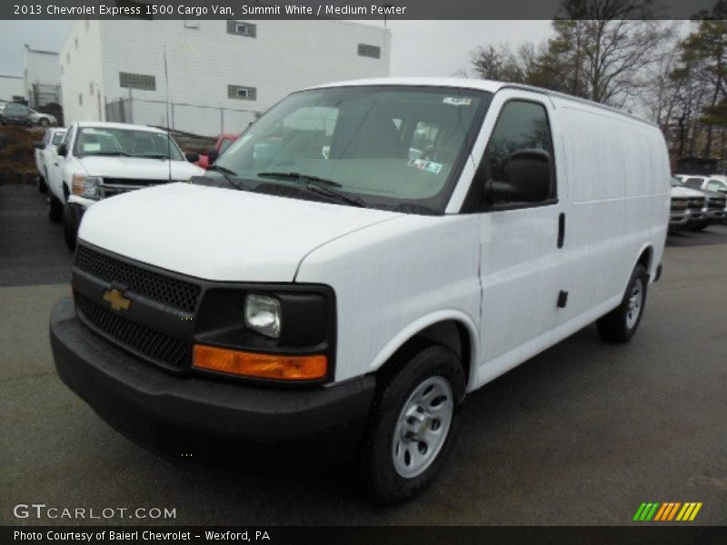 Summit White / Medium Pewter 2013 Chevrolet Express 1500 Cargo Van