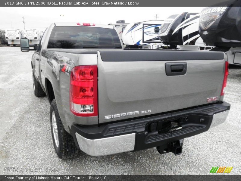 Steel Gray Metallic / Ebony 2013 GMC Sierra 2500HD SLE Regular Cab 4x4