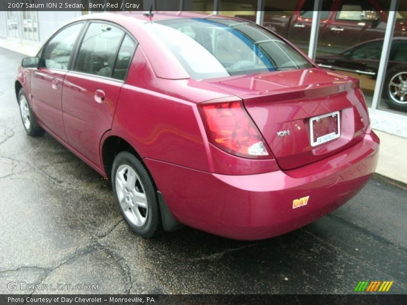 Berry Red / Gray 2007 Saturn ION 2 Sedan