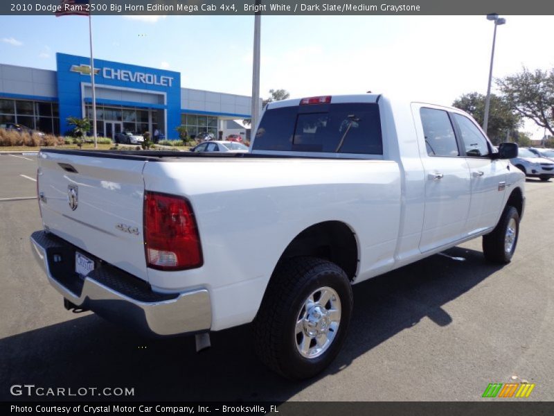 Bright White / Dark Slate/Medium Graystone 2010 Dodge Ram 2500 Big Horn Edition Mega Cab 4x4