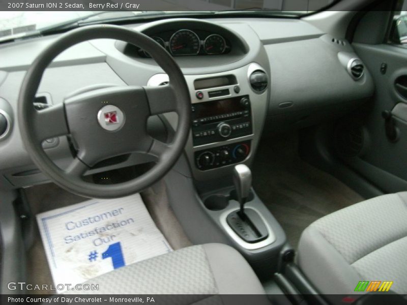Berry Red / Gray 2007 Saturn ION 2 Sedan