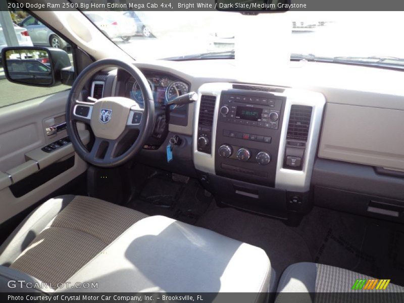 Bright White / Dark Slate/Medium Graystone 2010 Dodge Ram 2500 Big Horn Edition Mega Cab 4x4