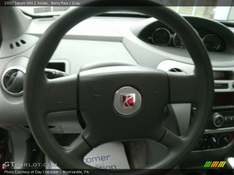 Berry Red / Gray 2007 Saturn ION 2 Sedan