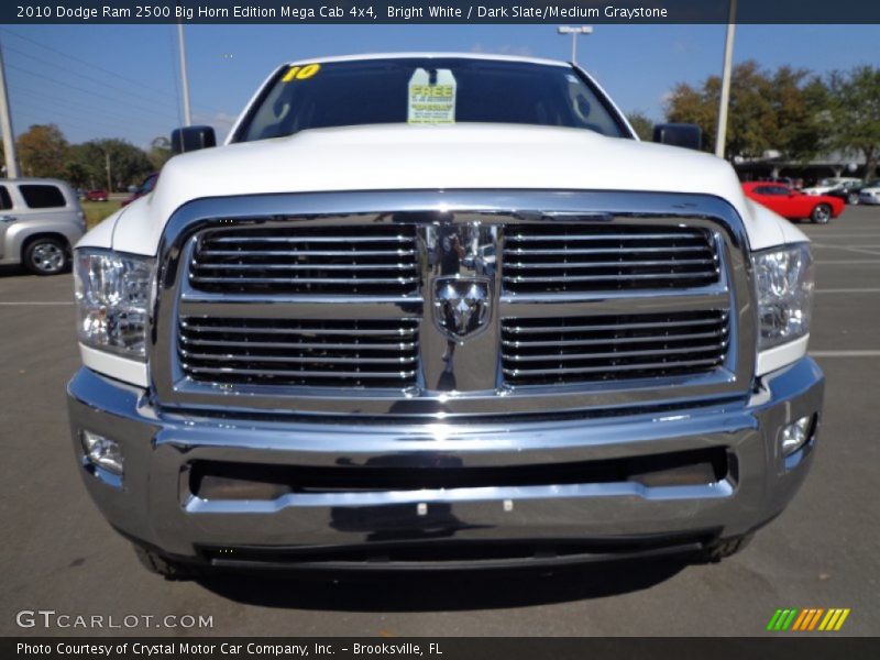 Bright White / Dark Slate/Medium Graystone 2010 Dodge Ram 2500 Big Horn Edition Mega Cab 4x4