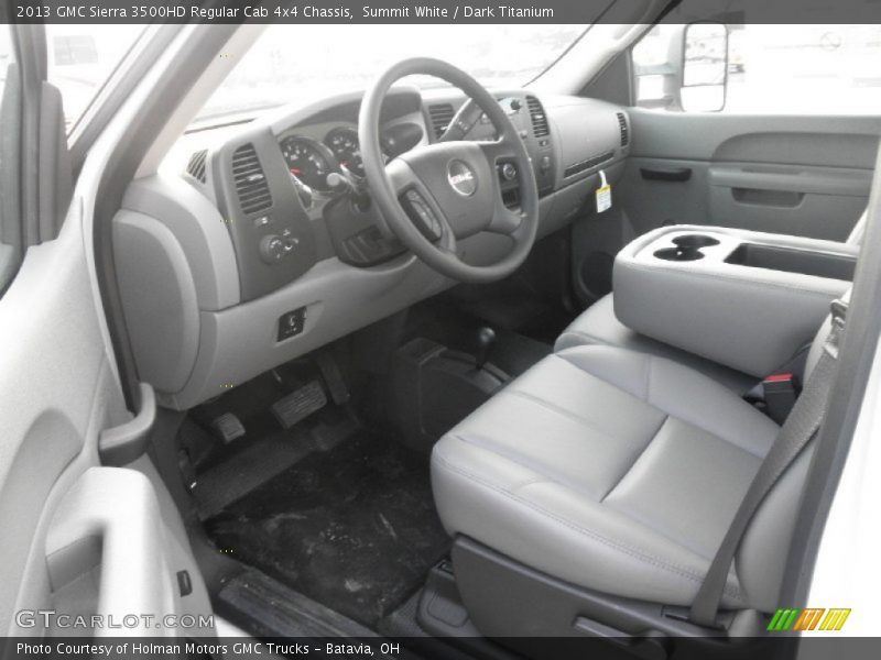 Dark Titanium Interior - 2013 Sierra 3500HD Regular Cab 4x4 Chassis 