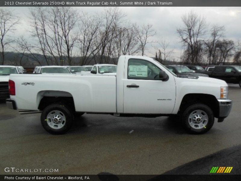 Summit White / Dark Titanium 2013 Chevrolet Silverado 2500HD Work Truck Regular Cab 4x4