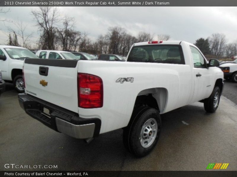 Summit White / Dark Titanium 2013 Chevrolet Silverado 2500HD Work Truck Regular Cab 4x4