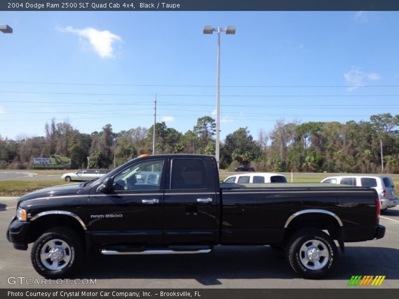 Black / Taupe 2004 Dodge Ram 2500 SLT Quad Cab 4x4