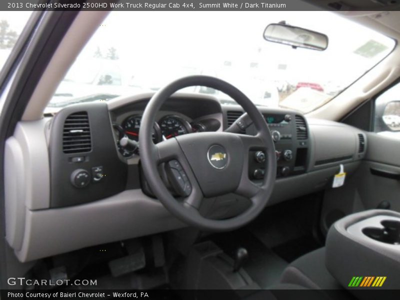 Summit White / Dark Titanium 2013 Chevrolet Silverado 2500HD Work Truck Regular Cab 4x4