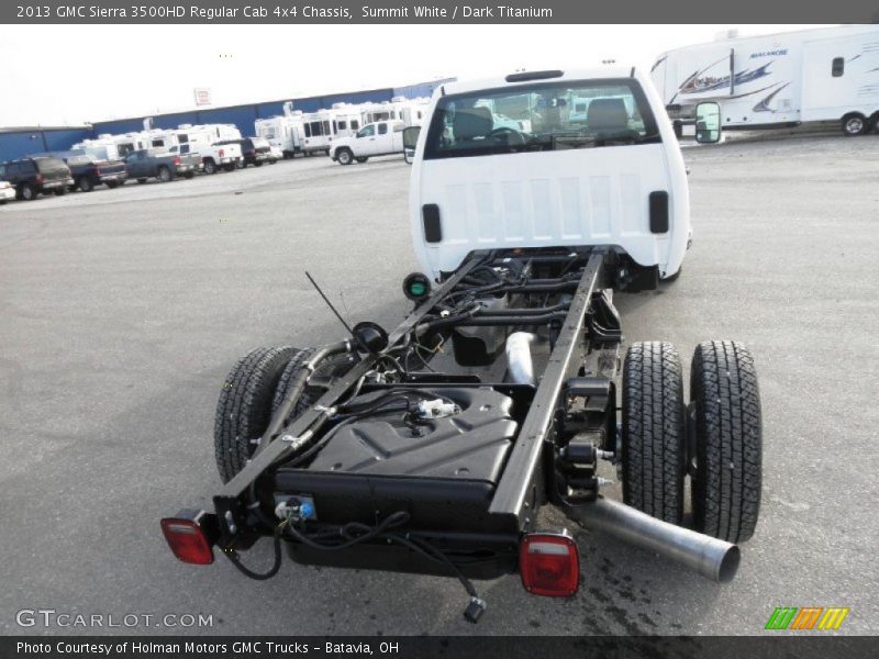 Summit White / Dark Titanium 2013 GMC Sierra 3500HD Regular Cab 4x4 Chassis