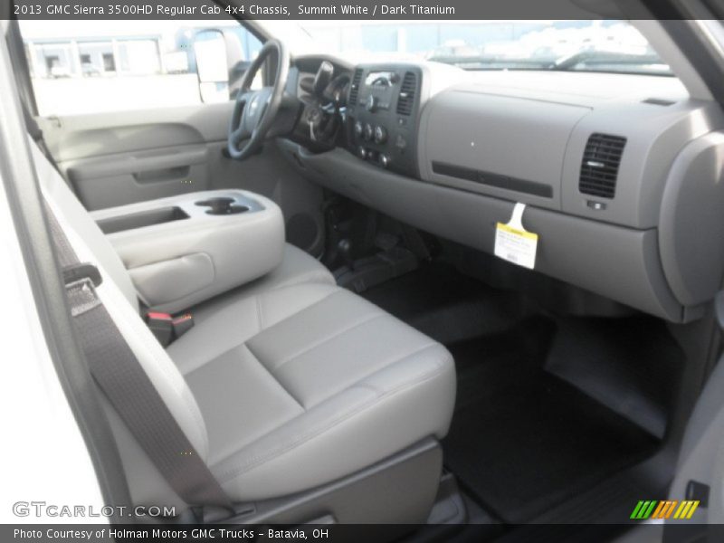 Summit White / Dark Titanium 2013 GMC Sierra 3500HD Regular Cab 4x4 Chassis