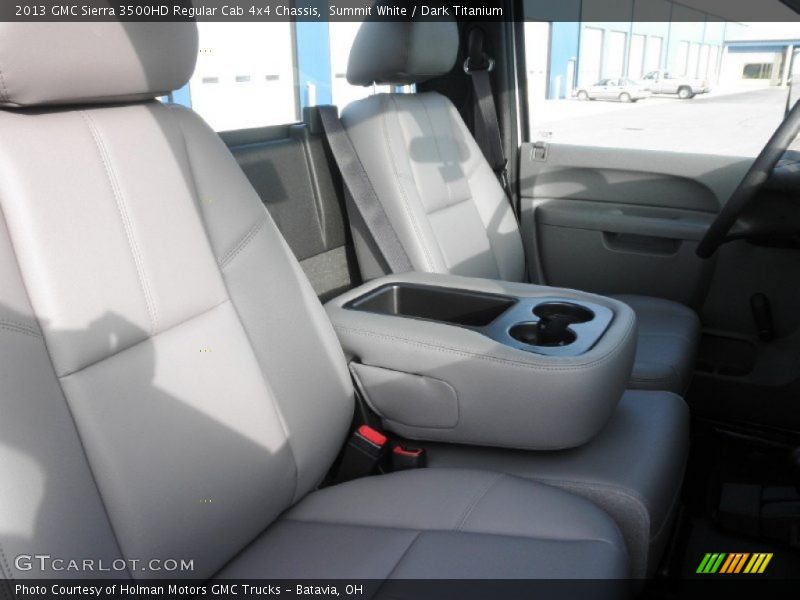 Summit White / Dark Titanium 2013 GMC Sierra 3500HD Regular Cab 4x4 Chassis
