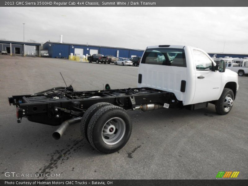  2013 Sierra 3500HD Regular Cab 4x4 Chassis Summit White