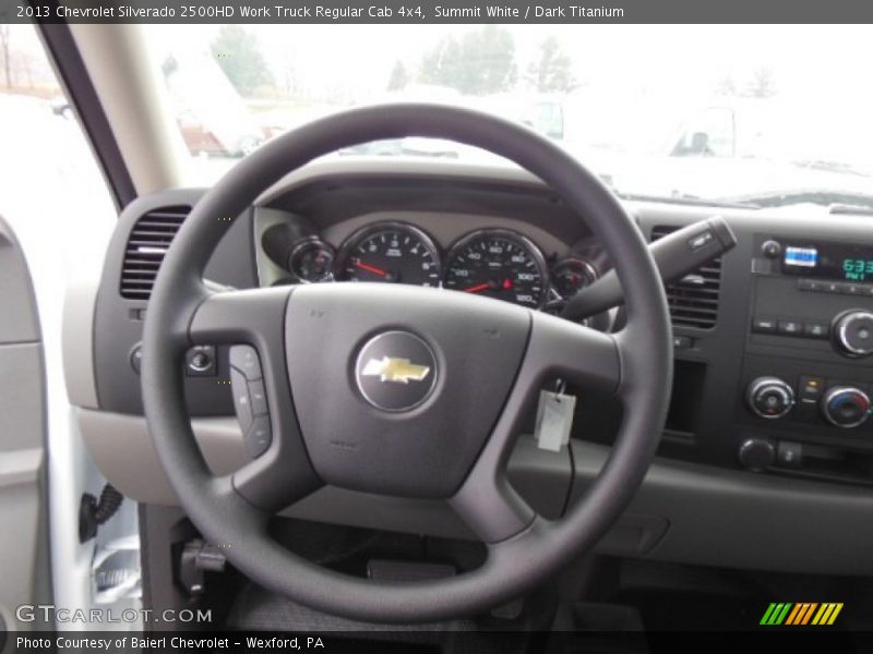Summit White / Dark Titanium 2013 Chevrolet Silverado 2500HD Work Truck Regular Cab 4x4