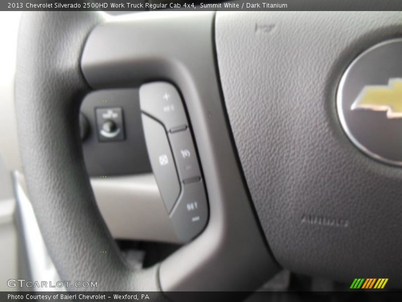 Summit White / Dark Titanium 2013 Chevrolet Silverado 2500HD Work Truck Regular Cab 4x4