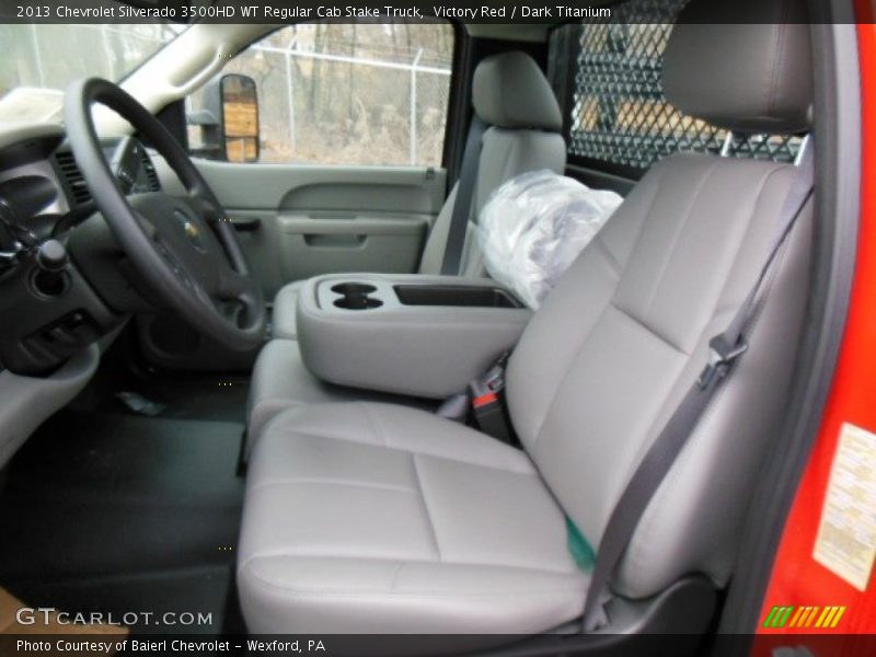 Front Seat of 2013 Silverado 3500HD WT Regular Cab Stake Truck