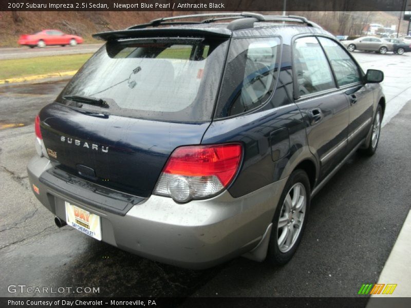 Newport Blue Pearl / Anthracite Black 2007 Subaru Impreza 2.5i Sedan