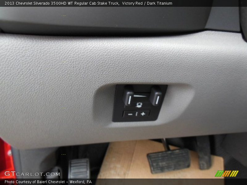 Victory Red / Dark Titanium 2013 Chevrolet Silverado 3500HD WT Regular Cab Stake Truck