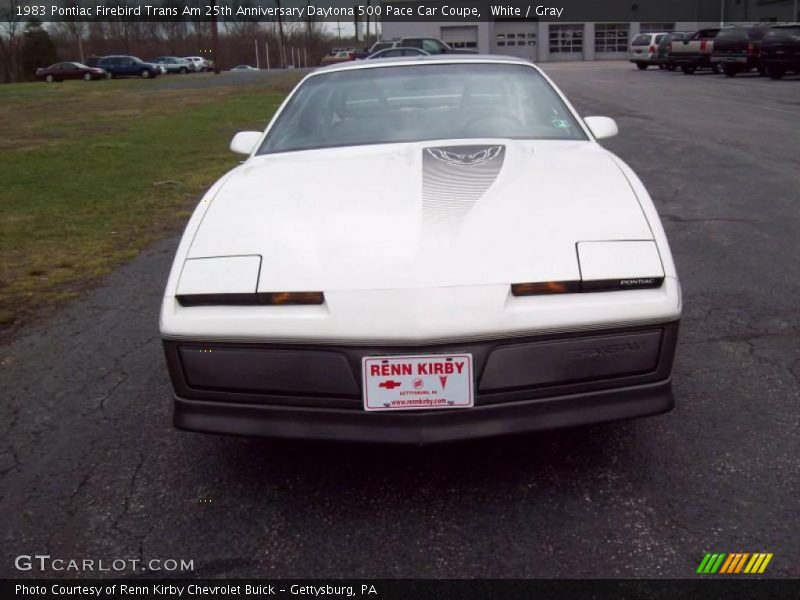 White / Gray 1983 Pontiac Firebird Trans Am 25th Anniversary Daytona 500 Pace Car Coupe