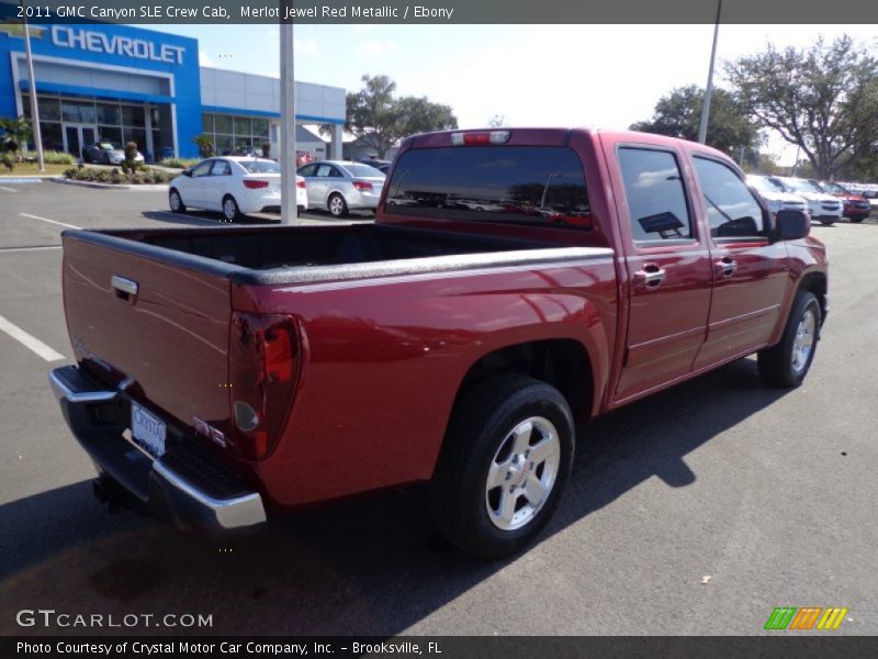 Merlot Jewel Red Metallic / Ebony 2011 GMC Canyon SLE Crew Cab